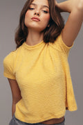 KELLY KNIT TOP - Golden Yellow