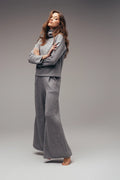 PEGGY WIDE LEG  PANTS - Ashen Gray
