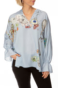 Botanical garden bleue tunic