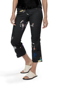 Perez Pant Wide Cuff - Black Splatter-CHU CHU LOO-