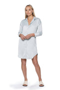 Brooke Shirtdress - Sea Blue-CHU CHU LOO-