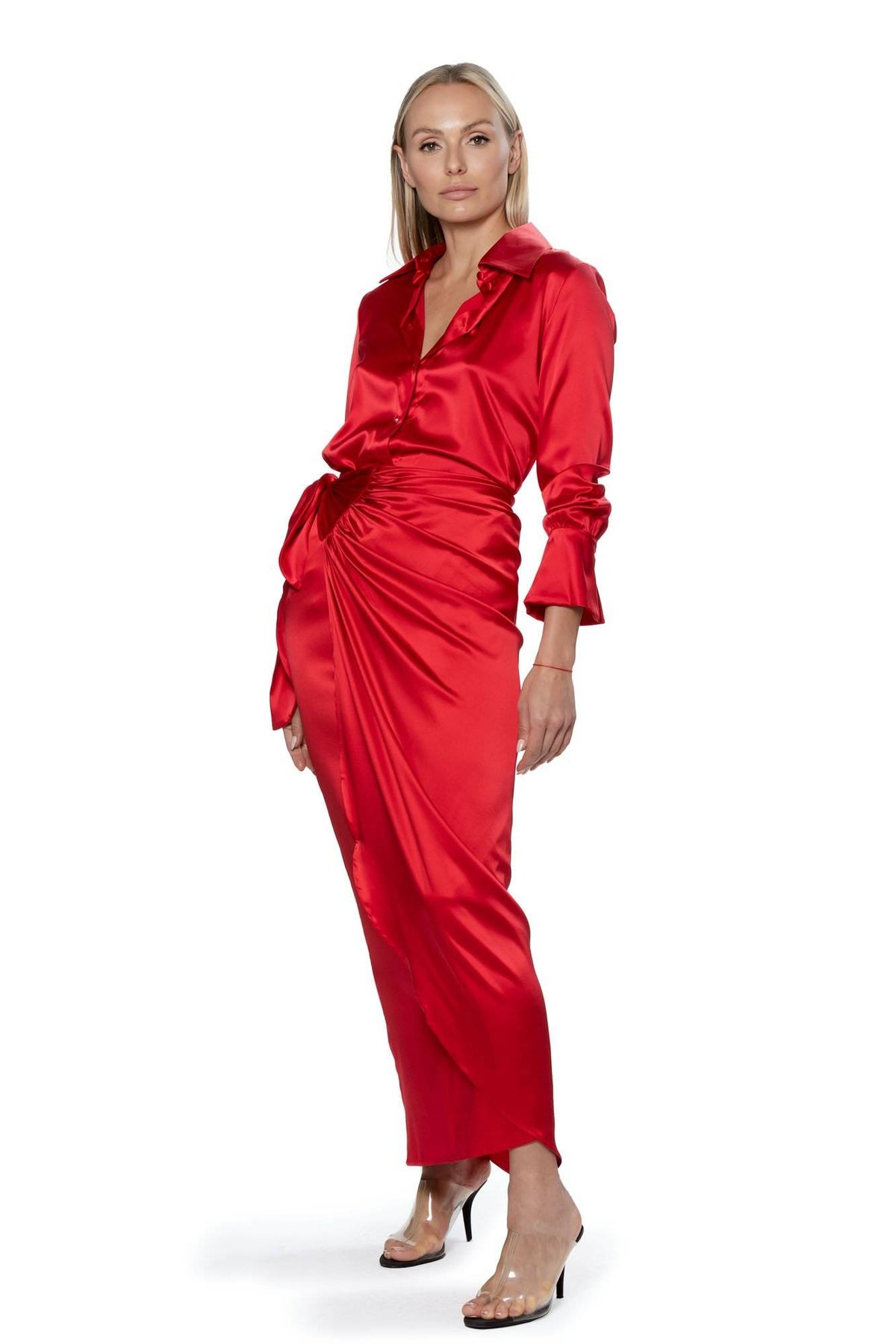 Catherine Blouse - Passion Red-CHU CHU LOO-