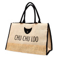 Loo Burlap Tote-CHU CHU LOO-